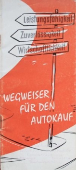 Lloyd Modelprogram 1958 "Wegweiser für den Autokauf" Carbrochure (9438)